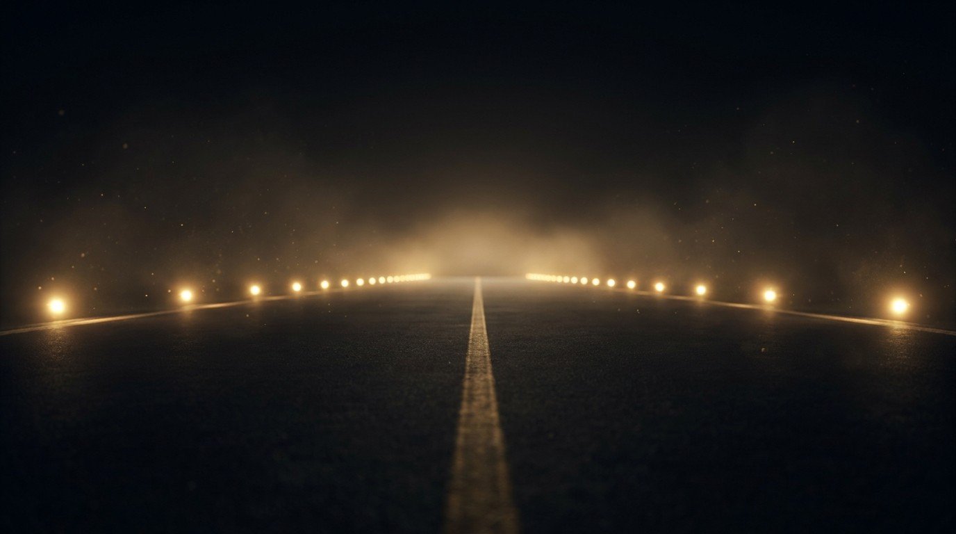A runway lit in gold, the savings runway you need before you quit your job